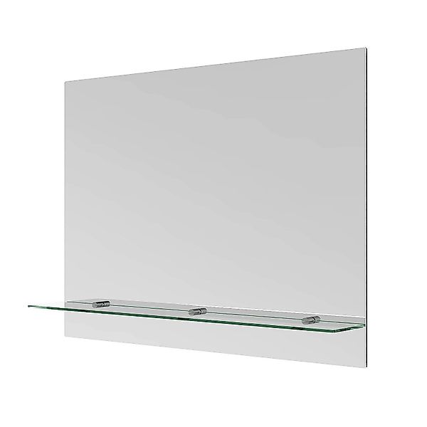 Aquabatos Badspiegel mit Glas-Ablage Wandspiegel 80 x 60 cm Dekospiegel Bad günstig online kaufen