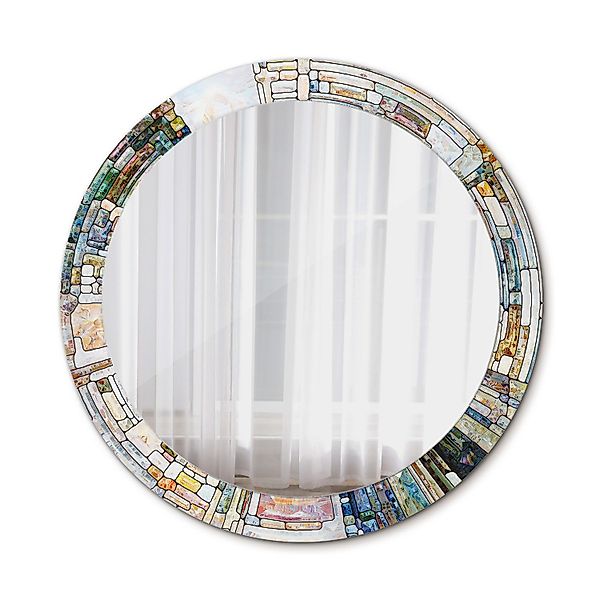 Tulup Dekospiegel mit Aufdruck Badezimmerspiegel Wandspiegel günstig online kaufen