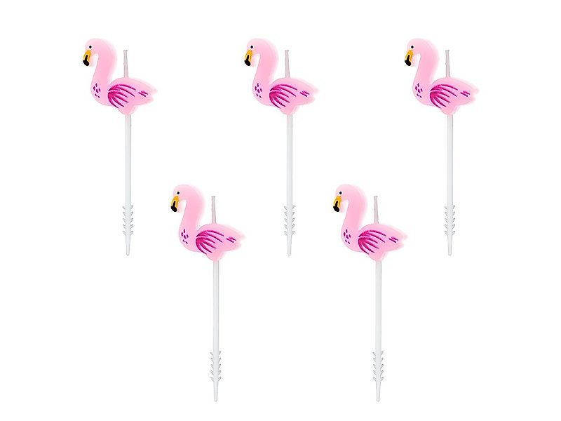 partydeco Geburtstagskerze, Geburtstagskerzen Flamingo 3cm rosa günstig online kaufen