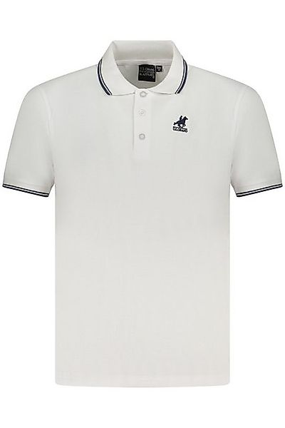 U.S. GRAND POLO Poloshirt Elegantes Herren Kurzarm-Poloshirt in Weiß mit günstig online kaufen