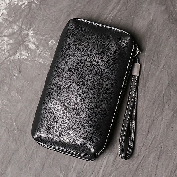 YUBRO-STUDIO Clutch Herren Leder Clutch Geldbörse günstig online kaufen