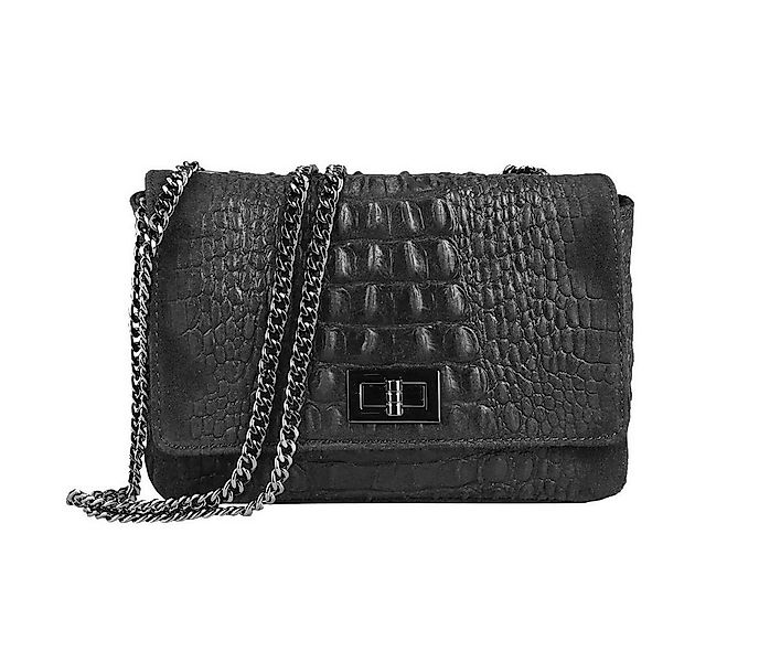 ITALYSHOP24 Schultertasche Made in Italy Damen Leder Tasche CrossOver, mit günstig online kaufen