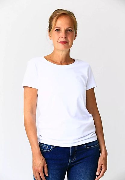 Tailliertes Damen T-shirt Aus Biobaumwolle Gots günstig online kaufen