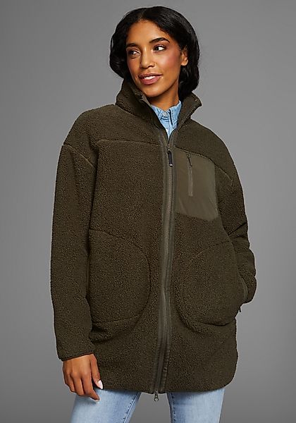 Polarino Fleecejacke, Teddy Fleece Jacke, Oversize günstig online kaufen