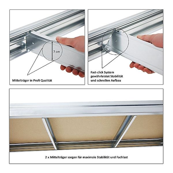 PROREGAL® Schwerlastregal DINO 180x90x60cm Fachlast 600kg günstig online kaufen