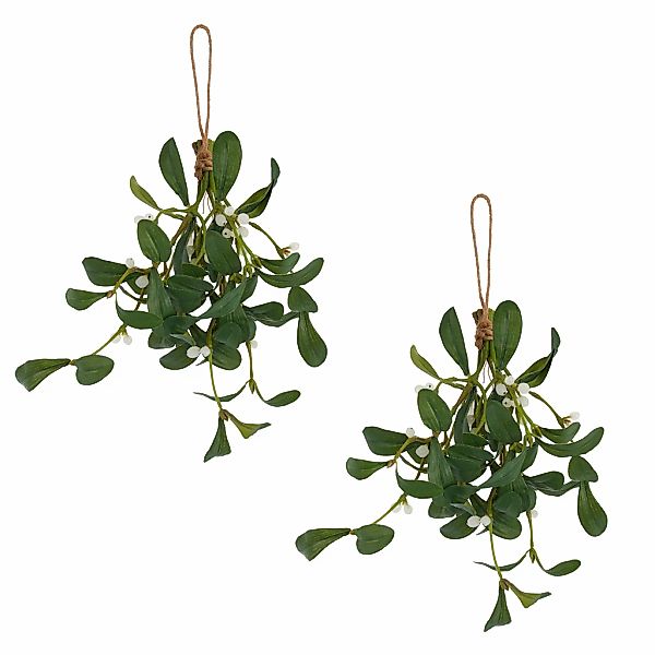 Creativ green Winterliche Kunstpflanze "Hänger mit Mistelzweigen" günstig online kaufen