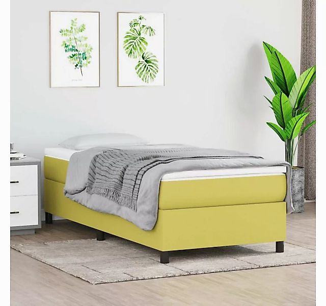 Vidaxl Boxspringbett Grün 90x190 Cm Stoff günstig online kaufen