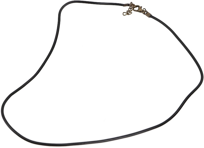 Guru-Shop Silberkette Kautschuckband 2 mm mit günstig online kaufen