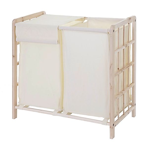 MCW Wäschesammler B60 Hellbraun Bezug Creme günstig online kaufen