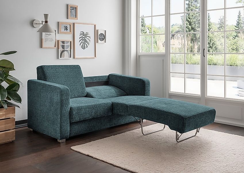 INOSIGN Schlafsofa »Mia«, mit 2 Einzelauszügen als Längsschläfer günstig online kaufen