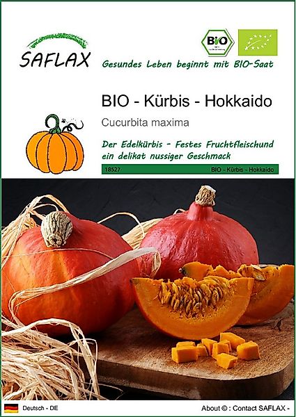 SAFLAX Gemüsesamen SAFLAX - Samen - BIO - Kürbis - Hokkaido günstig online kaufen
