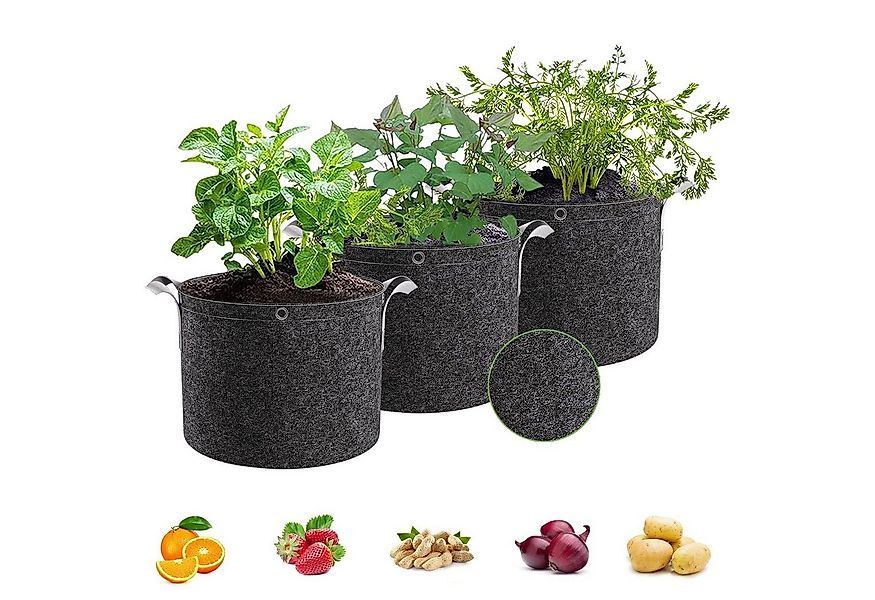 Sunicol Pflanzkübel Kartoffel Pflanzsack aus Vliesstoff, 3-7 Gallonen Pflan günstig online kaufen