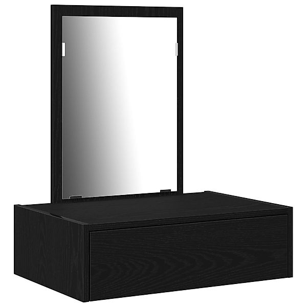 vidaXL Schminktisch Schminktisch Wandmontage Schwarz Eiche günstig online kaufen