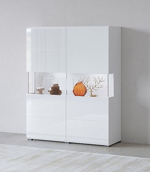 INOSIGN Highboard Toledo,Breite 121,5 cm, trendige Hochkommode mit 2 Türen, günstig online kaufen