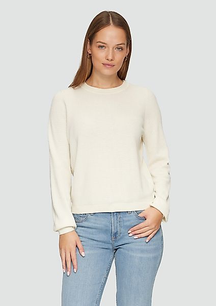 QS Strickpullover Strickpullover mit Struktur aus günstig online kaufen
