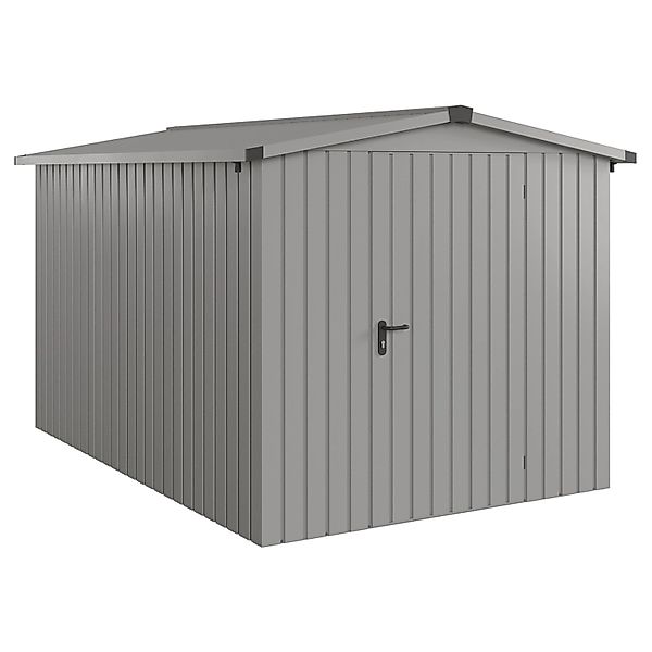 Hörmann EcoStar Gerätehaus Euroline Satteldach 1-flg 237 x 325 cm Graualumi günstig online kaufen