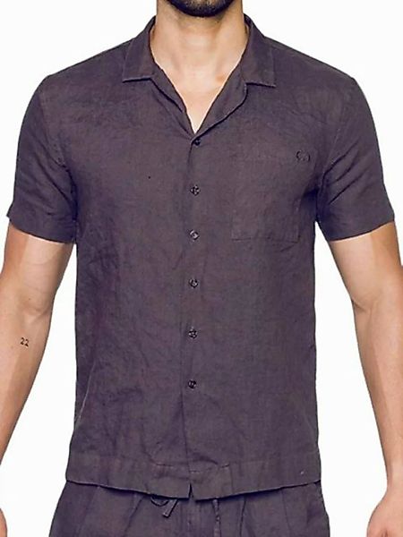 2eros T-Shirt 2Eros Breezy Linen Short Sleeve Classic Shirt Dark Gray XL günstig online kaufen