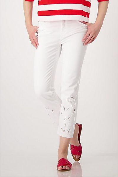 Monari 7/8-Jeans Hose Jeans Lochspitze 66c Mit Gürtelschlaufen günstig online kaufen