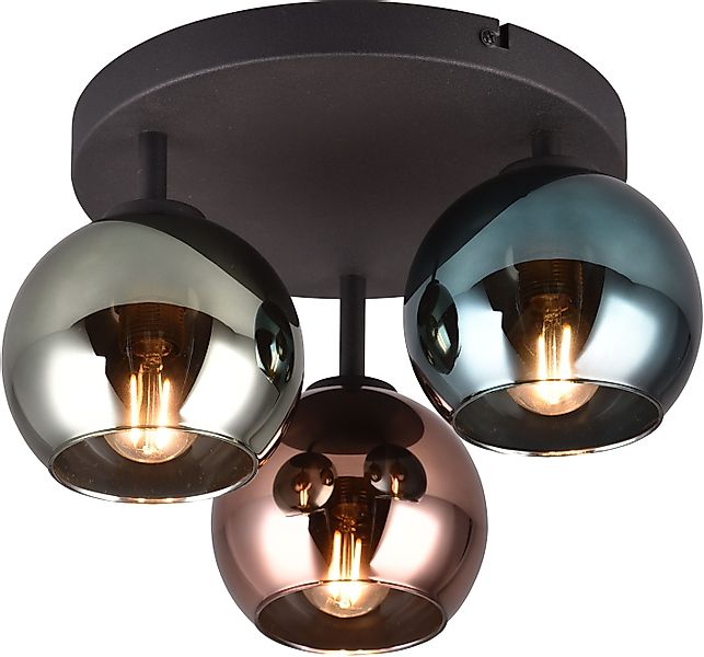Reality Leuchten Deckenleuchte SHELDON, Deckenlampe 3-flammig günstig online kaufen