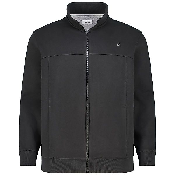 s.Oliver Sweatjacke aus Baumwolle Farbe schwarz Größe: 4XL günstig online kaufen