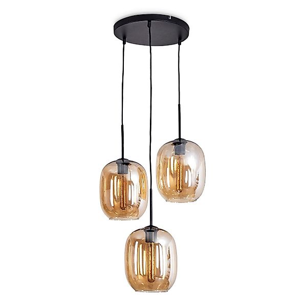 hofstein Hängeleuchte Hängelampe aus Metall/Glas in günstig online kaufen
