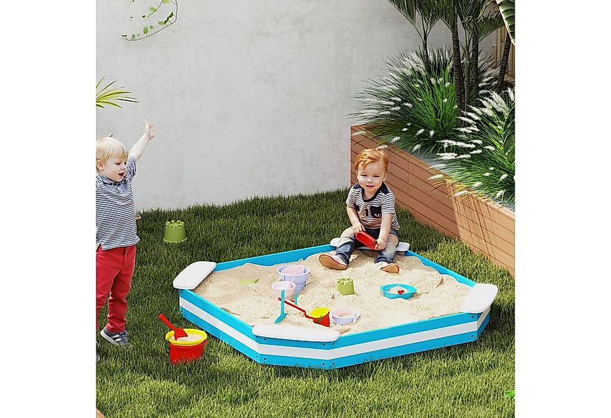 AIYAPLAY Sandkasten Sandbox aus Holz für den Außenbereich, (Sandkisten mit günstig online kaufen