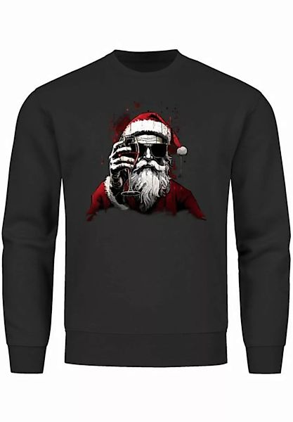 MoonWorks Sweatshirt Sweatshirt Herren Weihnachten Weihnachtsmann Alkohol W günstig online kaufen