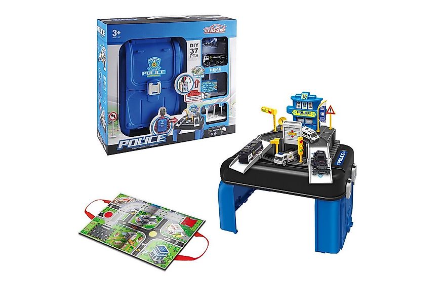 Esun Spiel-Parkhaus Parkhaus für Kinder, Parkgarage Feuerwehr und Polizei S günstig online kaufen