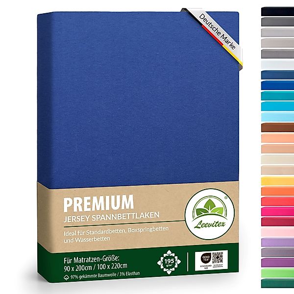 leevitex® Spannbettlaken Premium Spannbettlaken Elasthan, Gummizug: günstig online kaufen