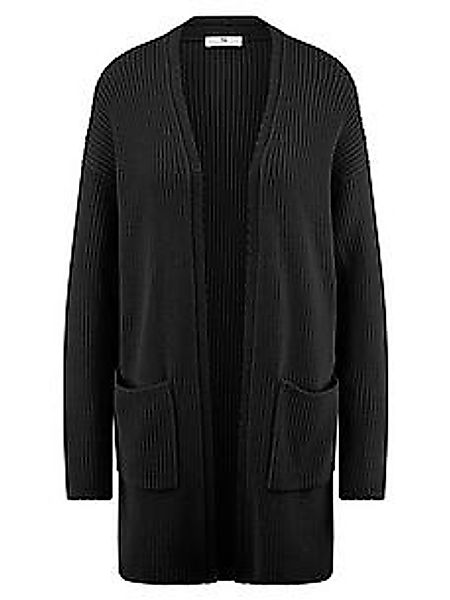 Long-Strickjacke Peter Hahn schwarz günstig online kaufen