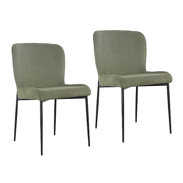 SVITA Esszimmerstuhl FREDDIE (2er-Set), 2er-Set, Cordbezug, günstig online kaufen