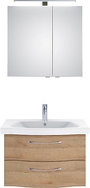 Saphir Badmöbel-Set »6005 Sprint 2-teilig, Keramik-Waschtisch mit LED-Spieg günstig online kaufen