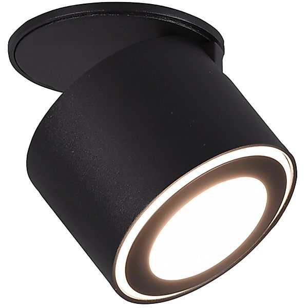 Trio LED-Ein-/Aufbauspot Taurus 5W 450,m Schwarz matt günstig online kaufen
