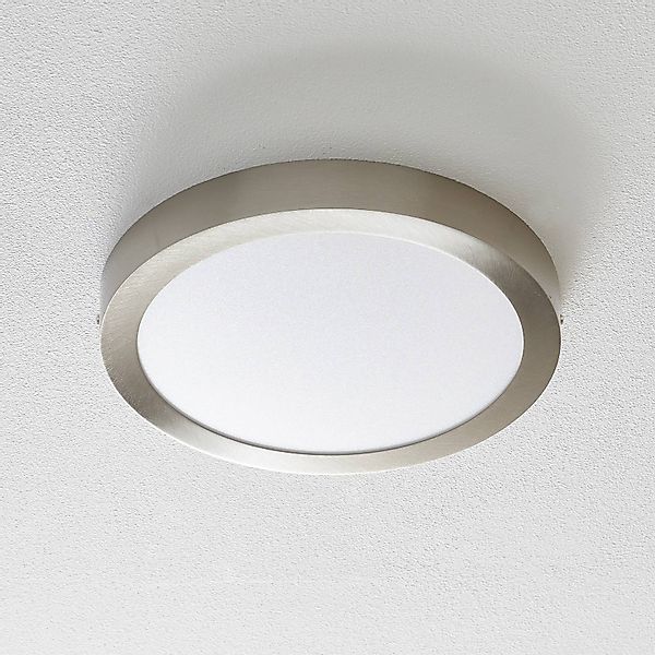 EGLO connect Fueva-C Deckenlampe rund 30cm nickel günstig online kaufen