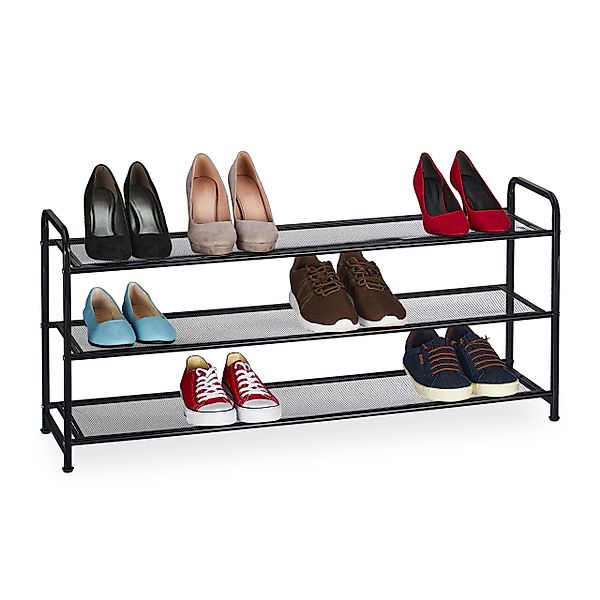 relaxdays Schuhregal Metall Schuhregal für 12 günstig online kaufen