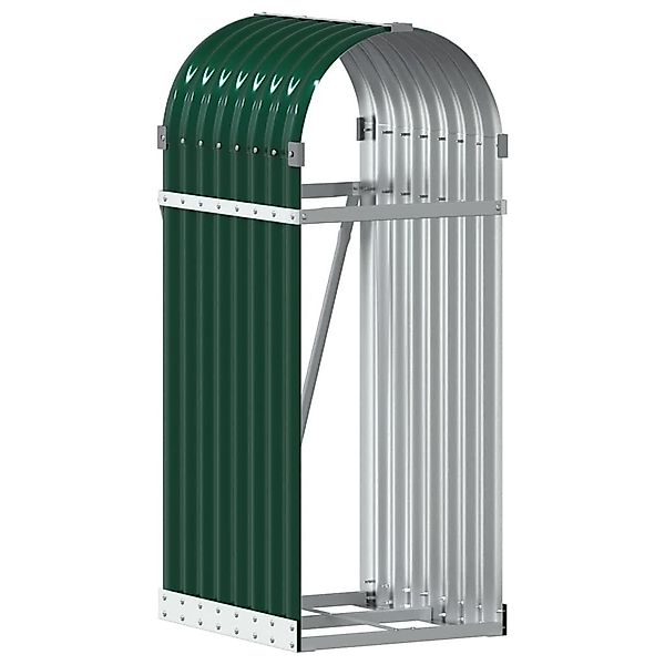 vidaXL Kaminholzregal Kaminholzunterstand Grün 40x45x100 cm günstig online kaufen
