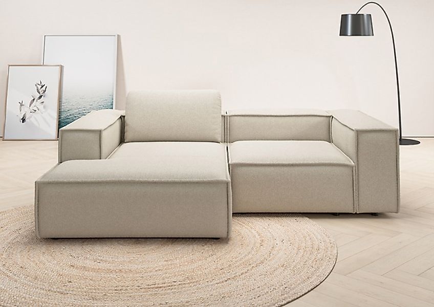 Home affaire Ecksofa »Watertown, kompakte L-Form, 246 cm breite für kleiner günstig online kaufen