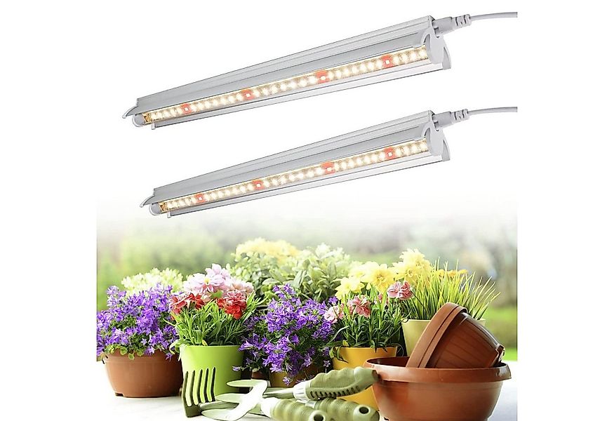 Rosnek Pflanzenlampe 2/4Stück*10W, 5000k Vollspektrum, anschließbar, für In günstig online kaufen