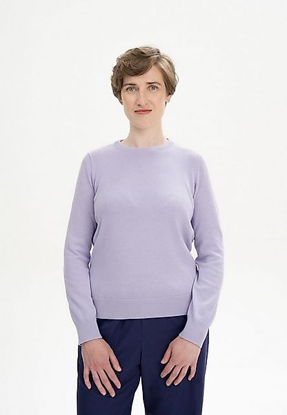 MELA Strickpullover Feinstrick Pullover DHANA Gerippter Kragen günstig online kaufen