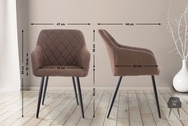 CLP Esszimmerstuhl Shila (2er Set), Samt günstig online kaufen