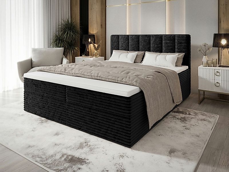 B&B Home Boxspringbett Tiliani (H3 Matratze Bonellfederung, Kopfteil, Bettk günstig online kaufen