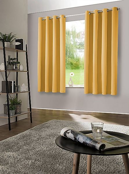 heimtexland Verdunkelungsvorhang Thermo Verdunkelungsgardinen Ösenschal Vor günstig online kaufen