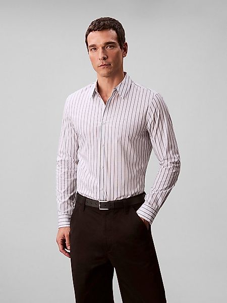 Calvin Klein Businesshemd LS MULTI STRIPE STRETCH SLIM SHI Mit Rundhalsauss günstig online kaufen