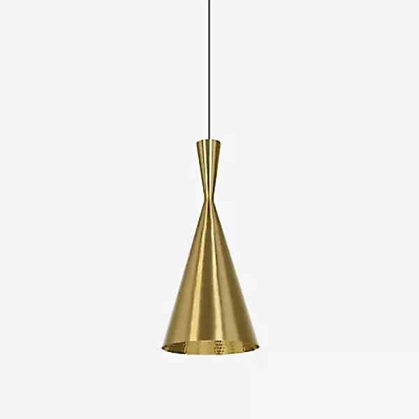 Tom Dixon Beat Tall Pendelleuchte LED, Messing günstig online kaufen