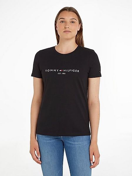 Tommy Hilfiger Rundhalsshirt HERITAGE HILFIGER C-NK REG TEE mit gesticktem günstig online kaufen