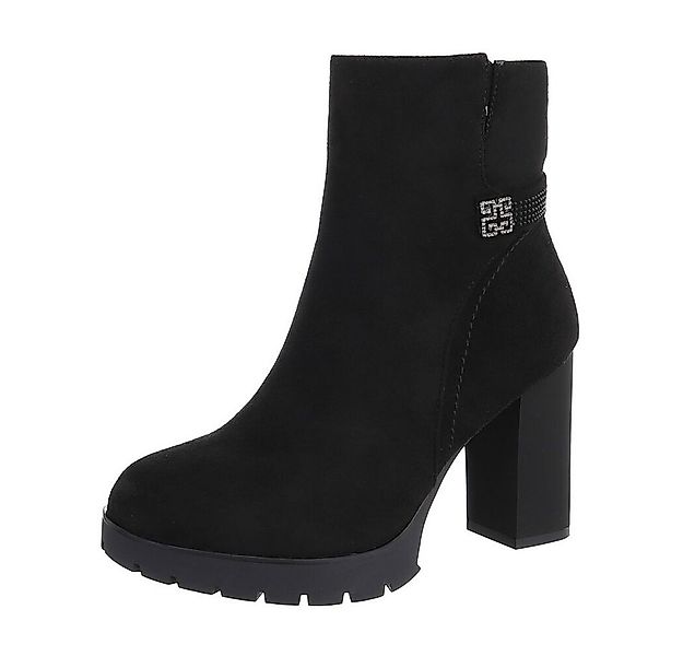 Ital-Design Damen Freizeit High-Heel-Stiefelette (87108807) Blockabsatz Hig günstig online kaufen