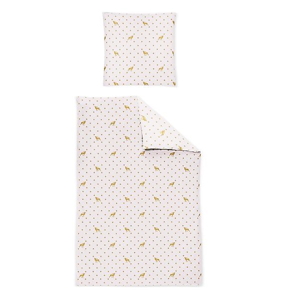 Bettwäsche Irisette Edel Feinbiber Panda 8496-40 Hirsch Sterne 135x200 günstig online kaufen