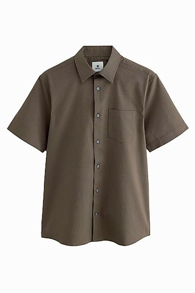 Next Kurzarmhemd Kurzärmliges Seersucker-Hemd (1-tlg) günstig online kaufen