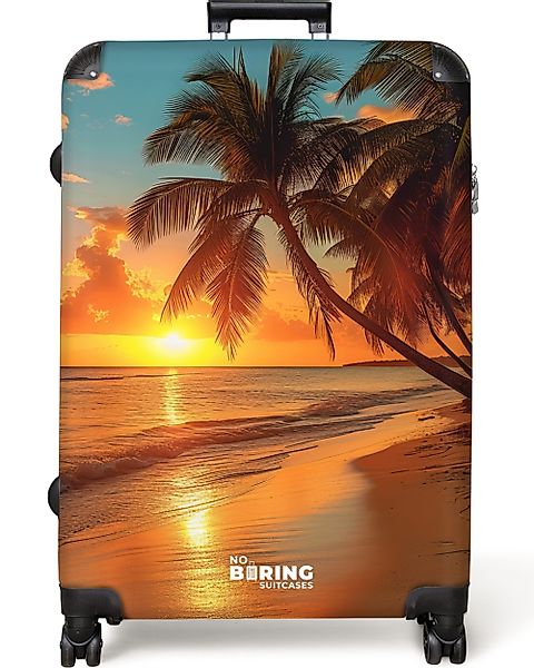 NoBoringSuitcases.com© Hartschalen-Trolley Palmen am Strand 77 günstig online kaufen
