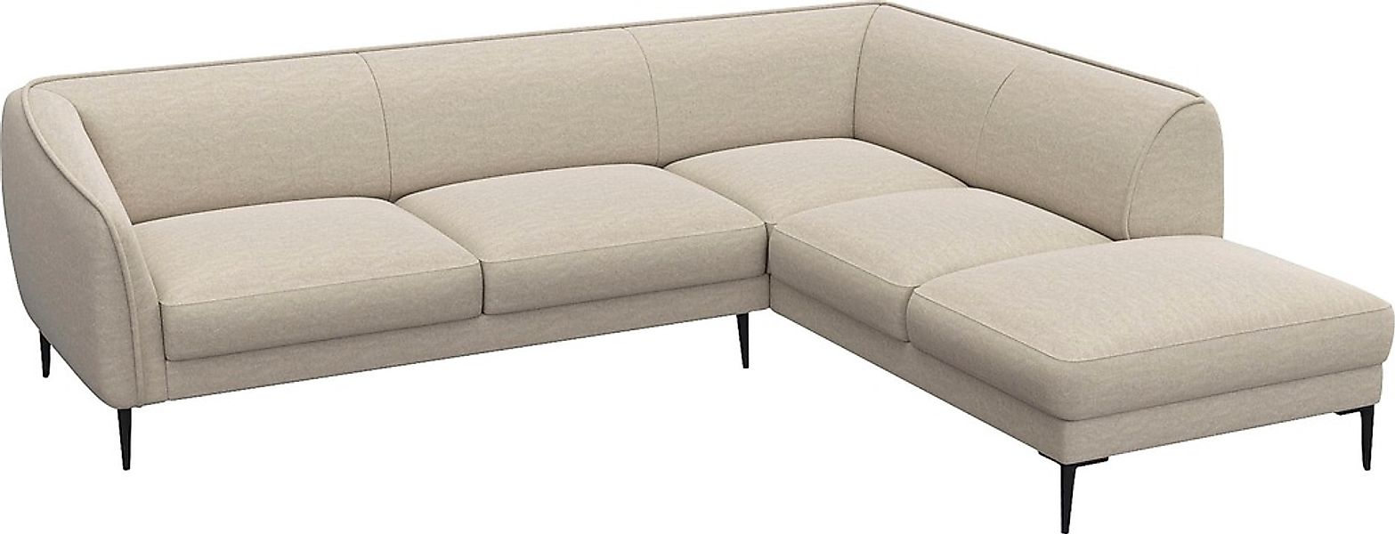 FLEXLUX Ecksofa "Belle Designsofa, L-Form, B/T 268/209 cm", Skandinavisches günstig online kaufen